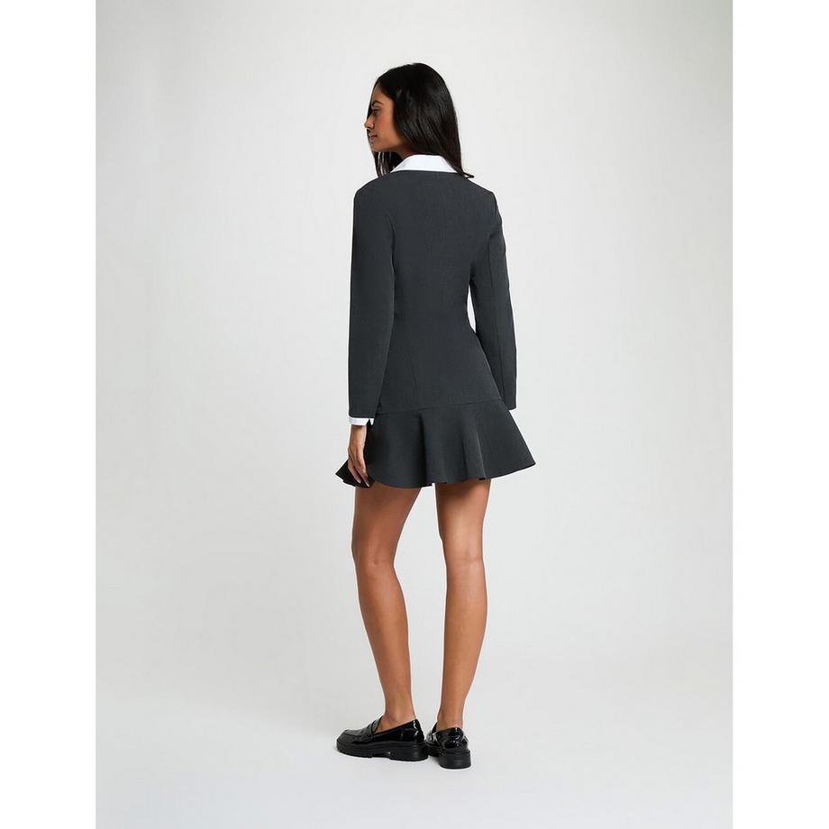 MORGAN Robe col chemise avec ourlet évasé  