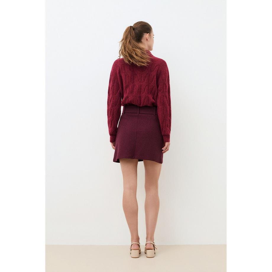 Caroll Gestrickter Halbzipper Pullover  
