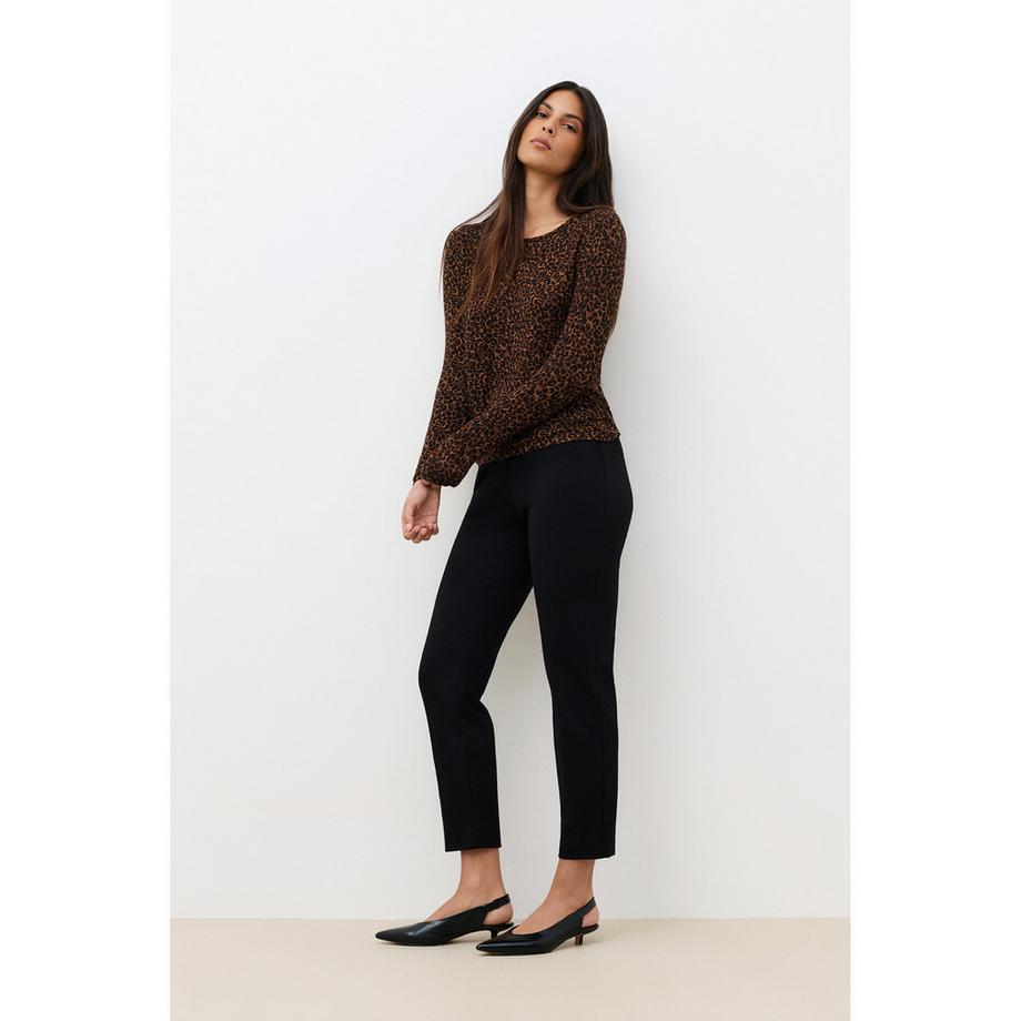 Caroll Leopardmuster Langarm T-Shirt  
