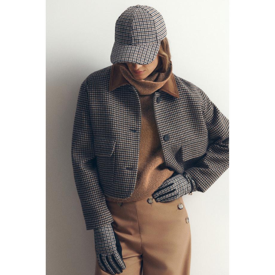 Caroll Houndstooth Handschuhe  