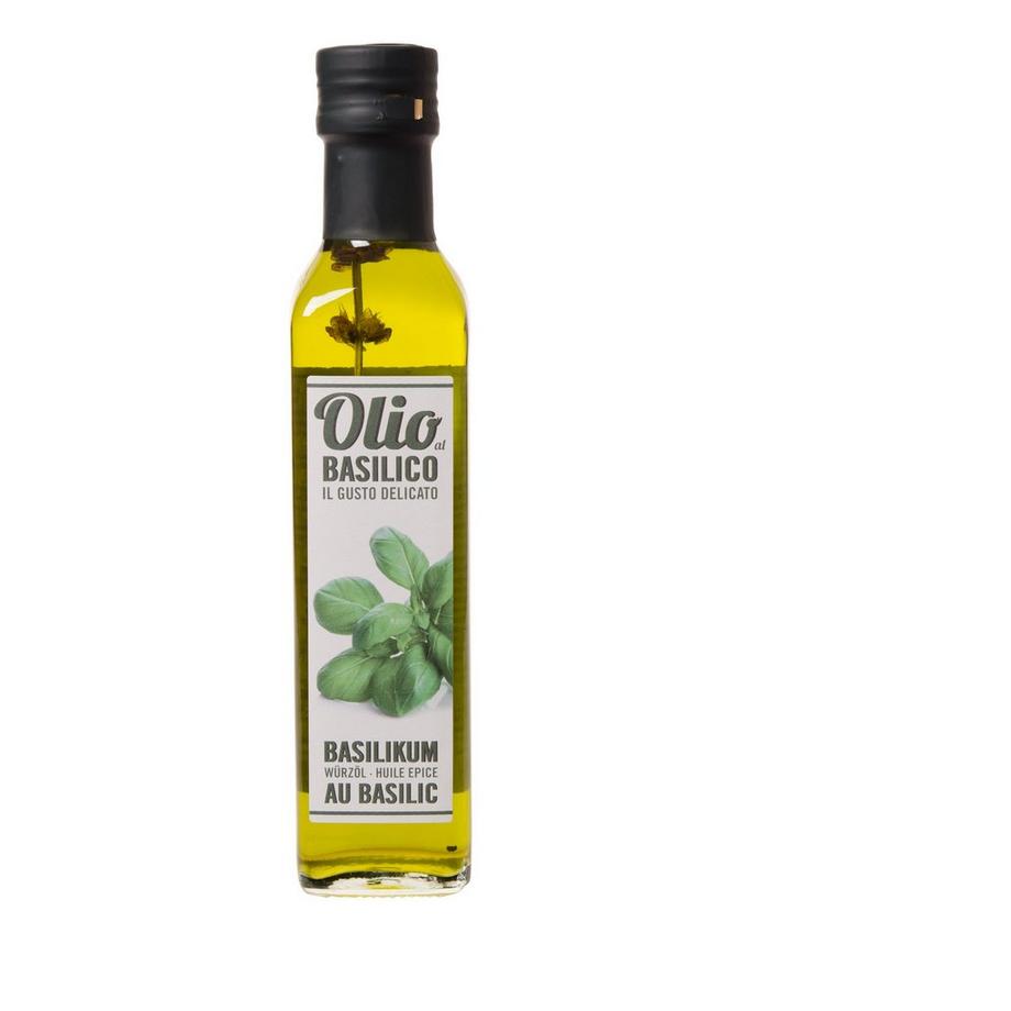   Huile d'olive au basil, huile epicée 