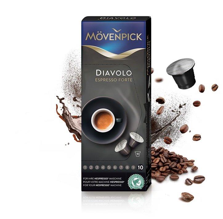 Image of MÖVENPICK Diavolo, Espresso Forte - 10 Capsule