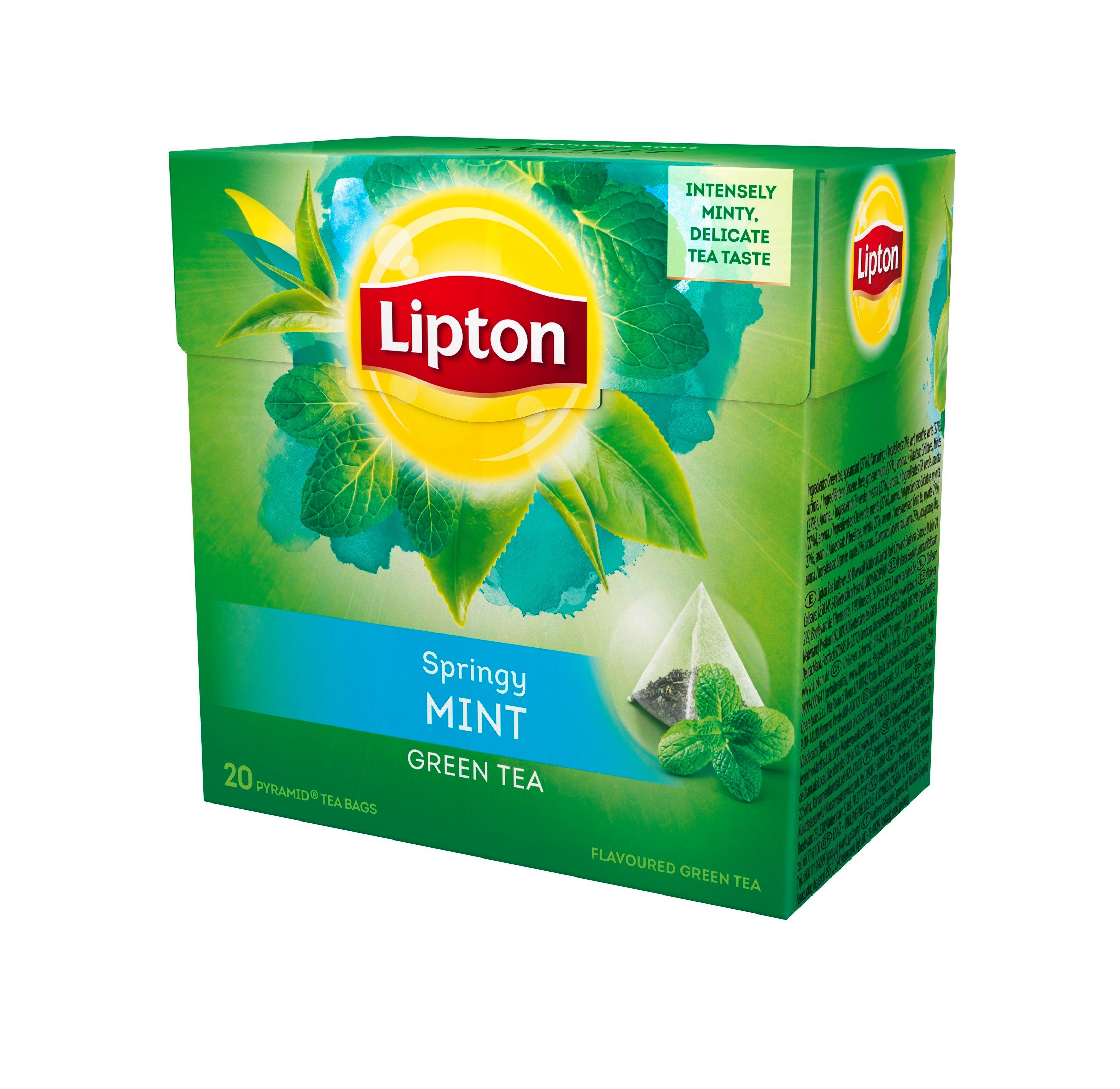 Image of Lipton Springy Mint, Green Tea - 20X1.6G