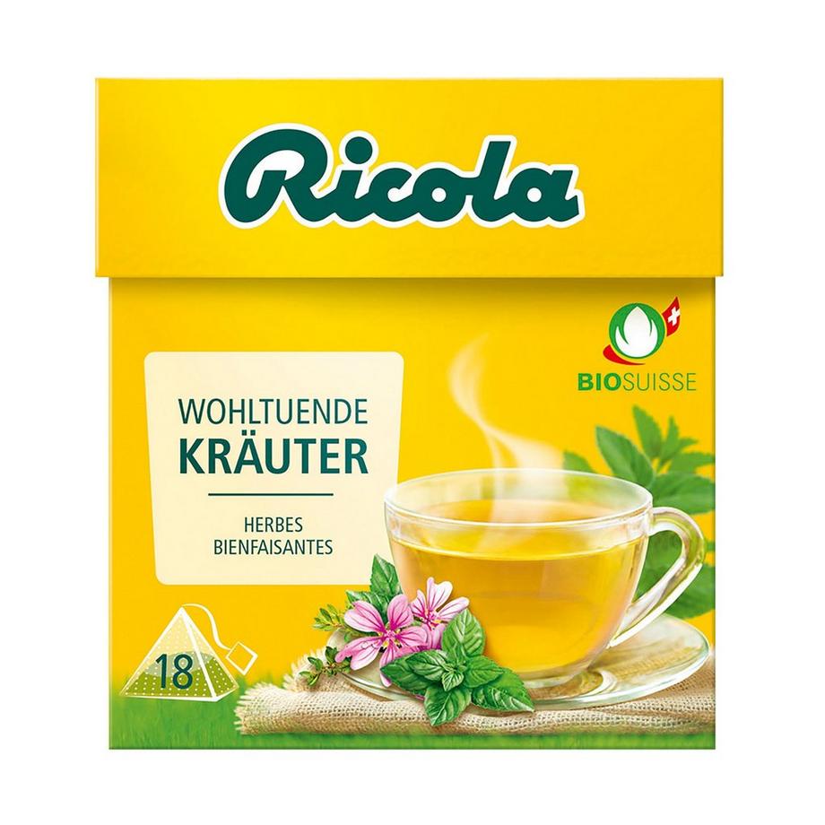 Ricola Teebeutel Wohltuende Kräuter, Teebeutel 
