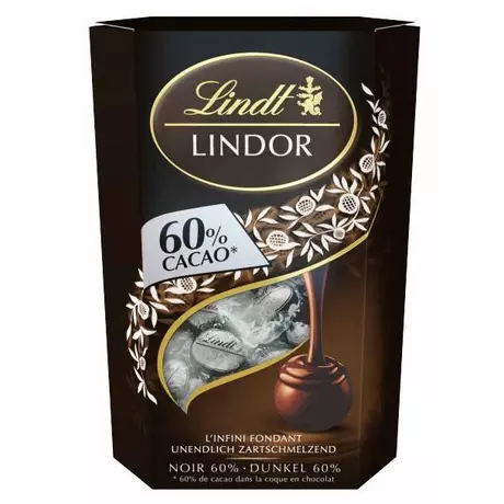 Lindt PERMANENT / M-DAY / V-DAY Lindor 60% Cacao Cornet 