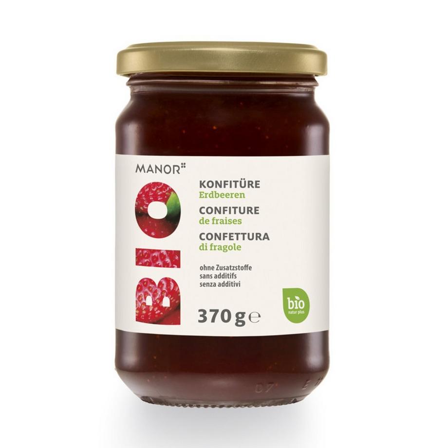 MANOR BIO  Konfitüre Erdbeeren Bio  