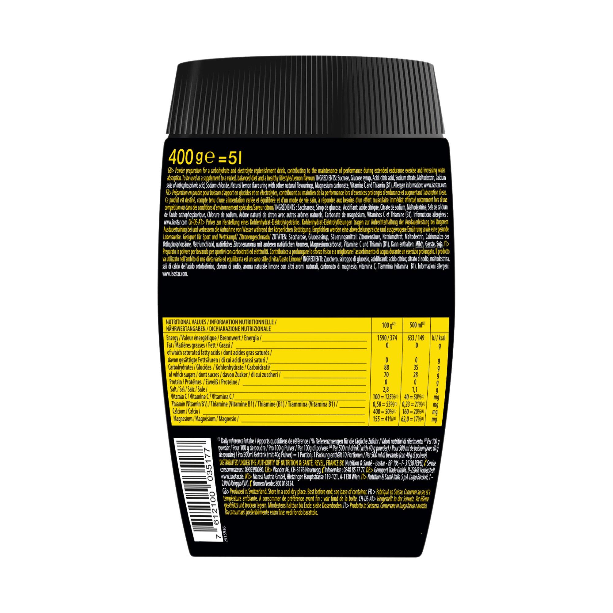 isostar  Hydrate & Perform Lemon 