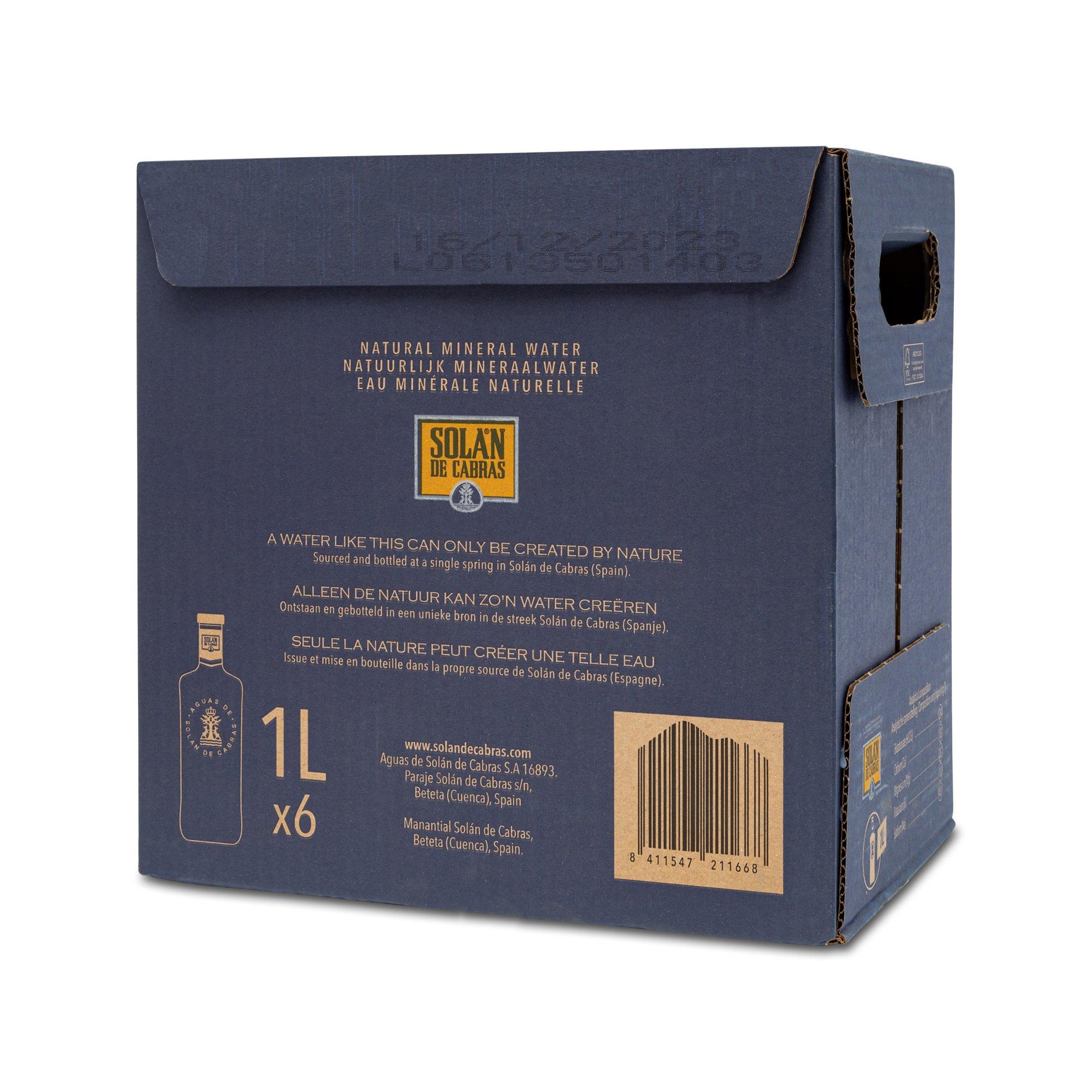 SOLAN DE CABRAS  Stilles Mineralwasser, agua mineral natural 