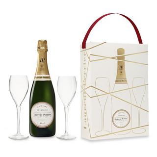 Champagne Laurent-Perrier Brut Gift Box + 2 verres, Champagne AOC  