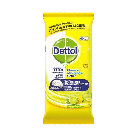 Dettol Allzweck Reinigungstücher Limette & Minze  
