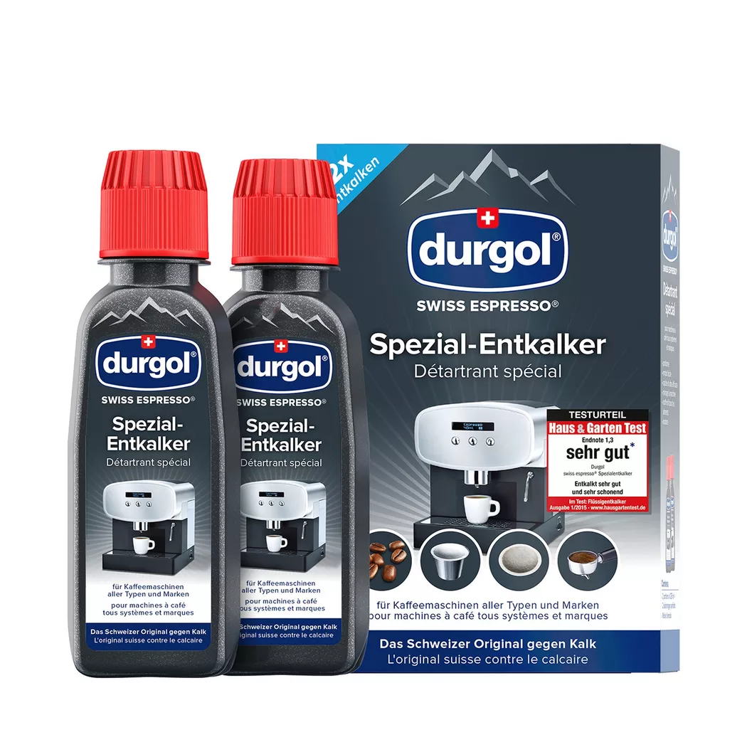 durgol – Spezial-Entkalker für Kaffeemaschinen, 2x125ml