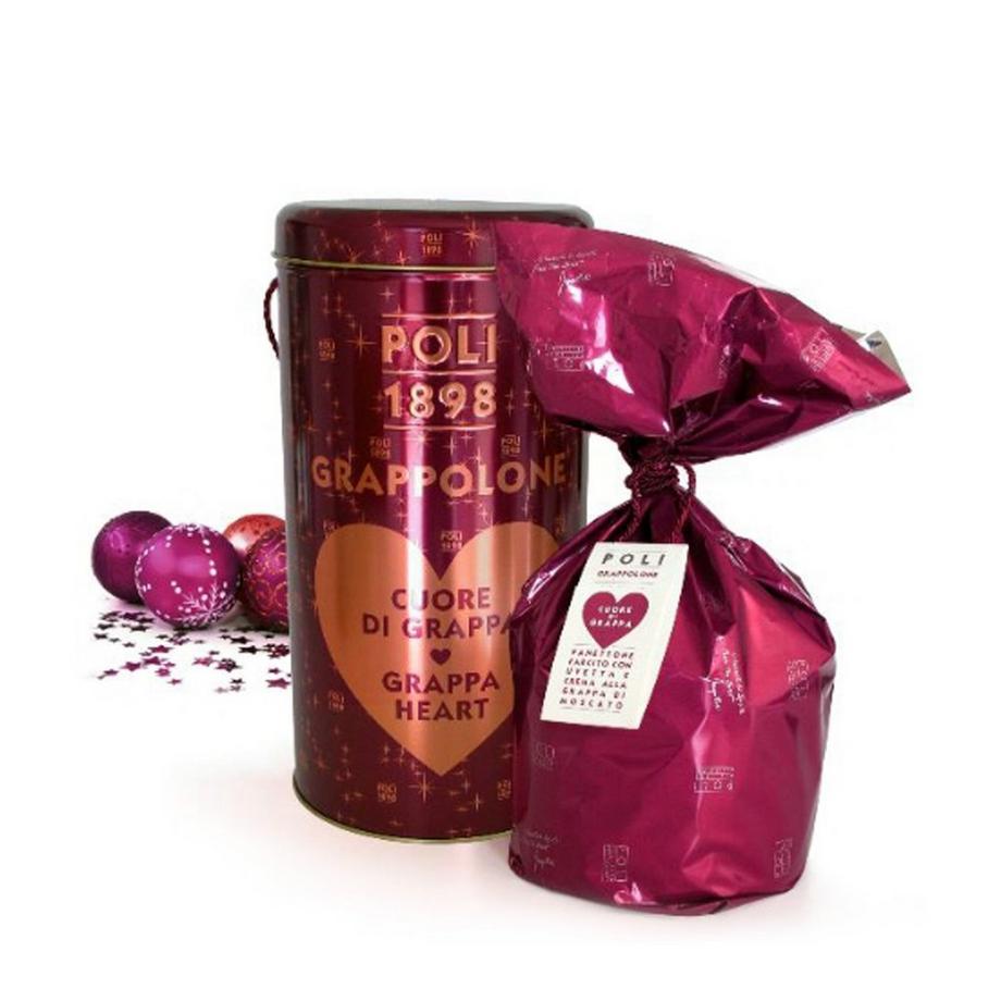 Panettone con crema di Grappa Poli