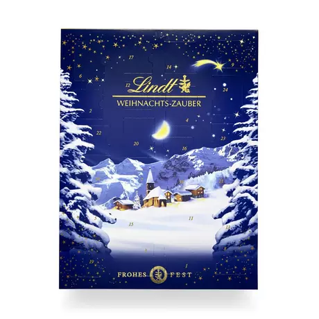 Lindt XMAS Calendario dell'Avvento di Natale al Cioccolato Magico 