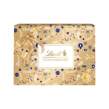 Lindt XMAS Connaisseur Praline Gold & White 