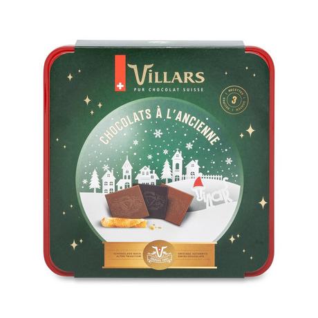 Villars XMAS Cioccolato tradizionale, barattolo di metallo 