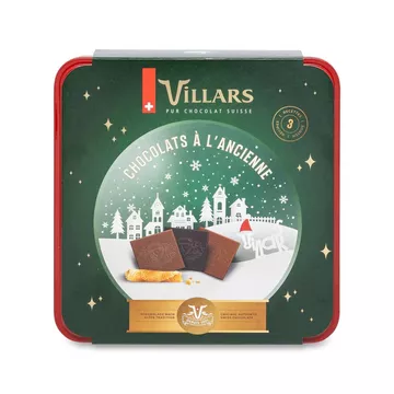 Chocolat à l'ancienne, boîte métal