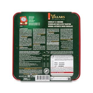 Villars XMAS Chocolat à l'ancienne, boîte métal 