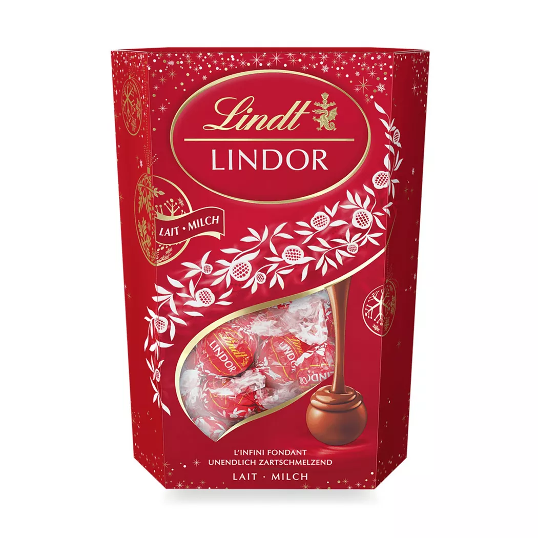 Lindt - Lindor Kugeln Milch, Xmas, 500g