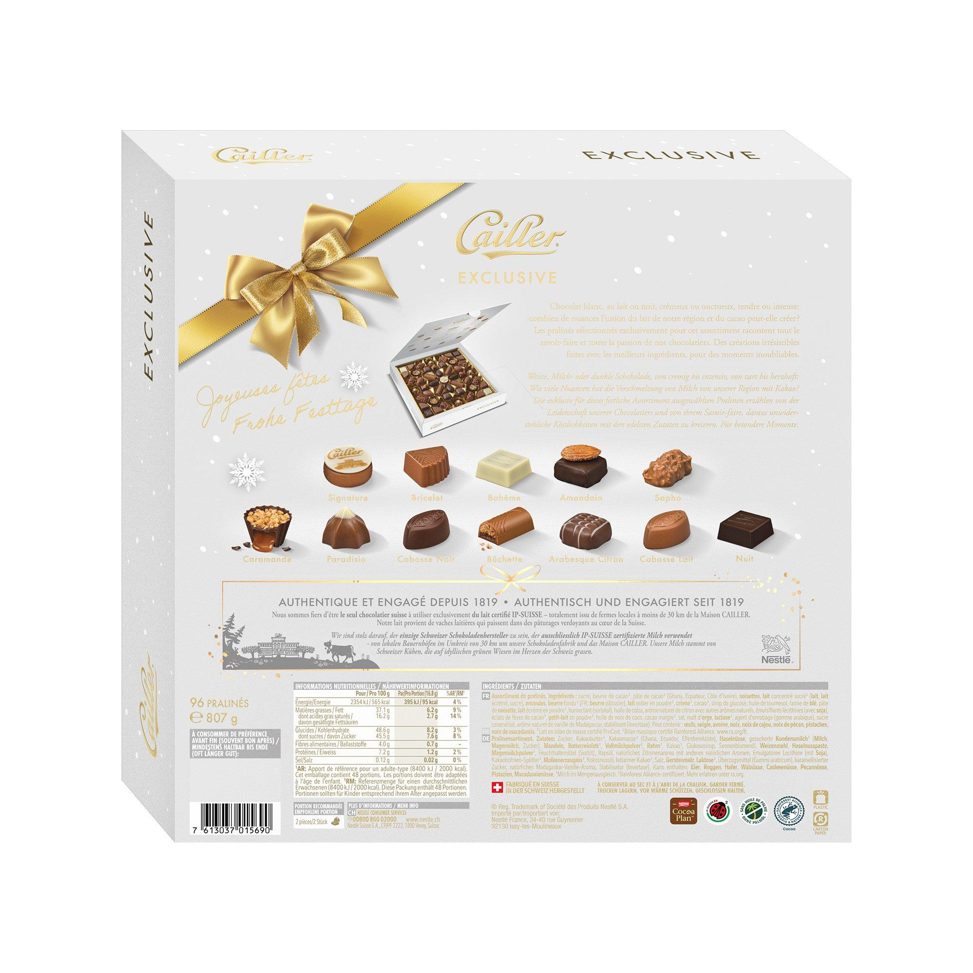 Cailler XMAS Exklusive squisiti cioccolatini 