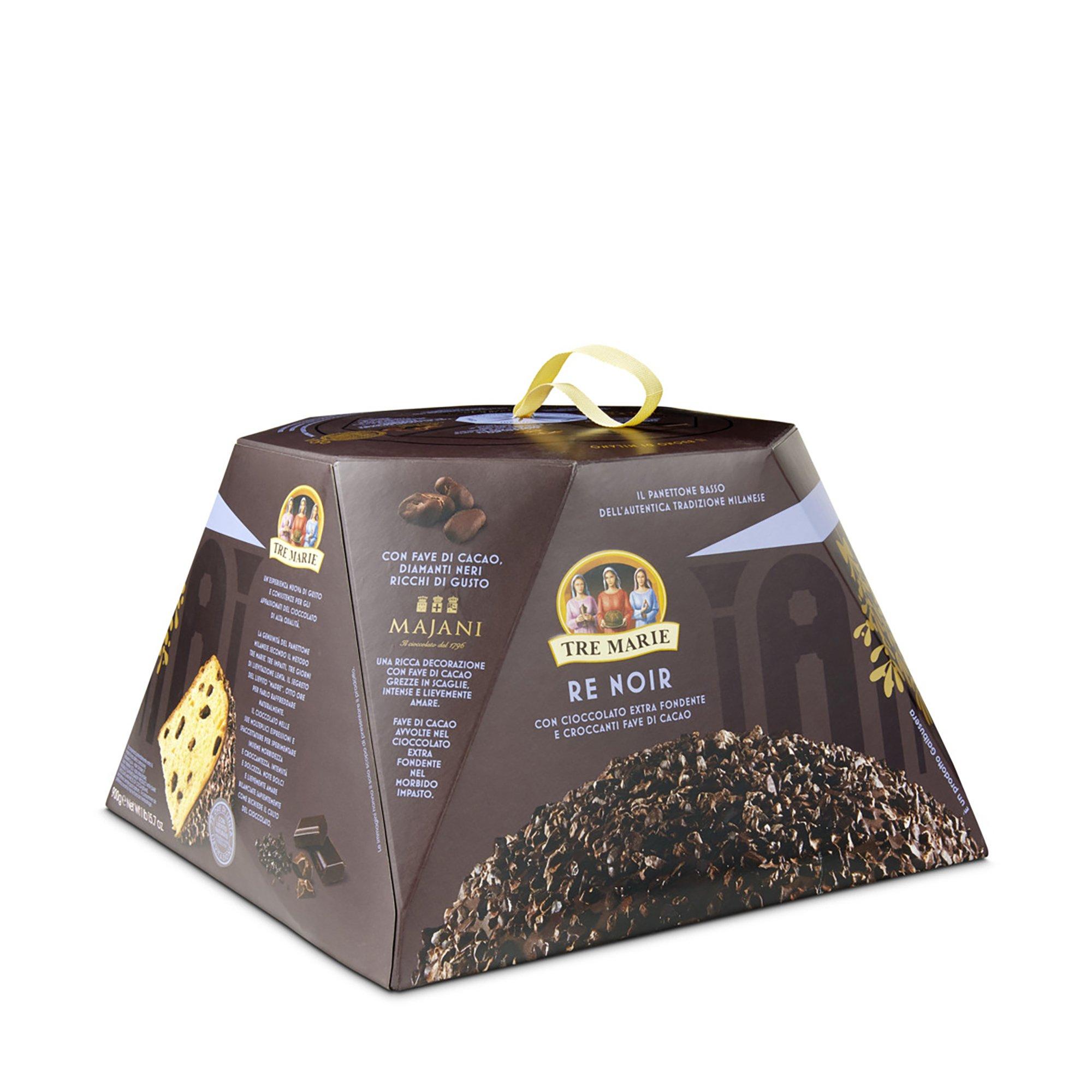 TRE MARIE XMAS Panettone Re Noir avec du chocolat noir 