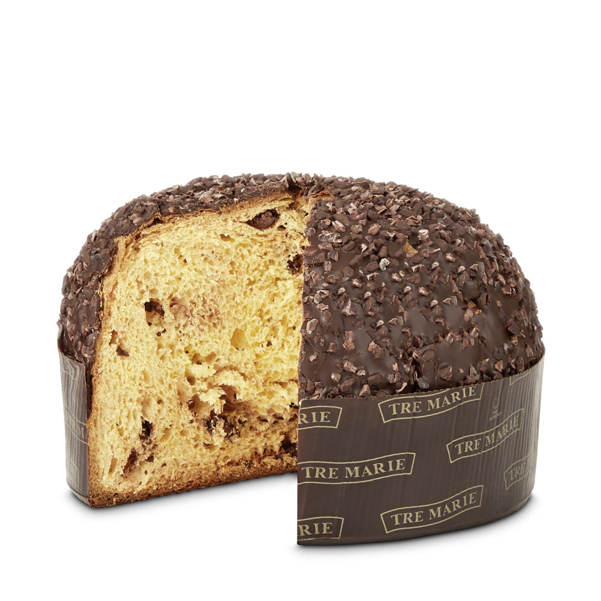 TRE MARIE XMAS Panettone Re Noir avec du chocolat noir 