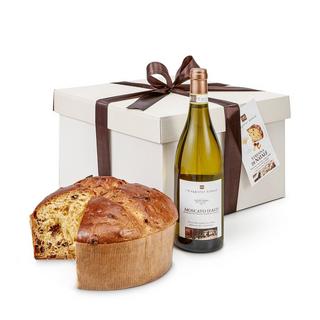 il Viaggiator Goloso Panettone avec Moscato d'Asti Coffret   