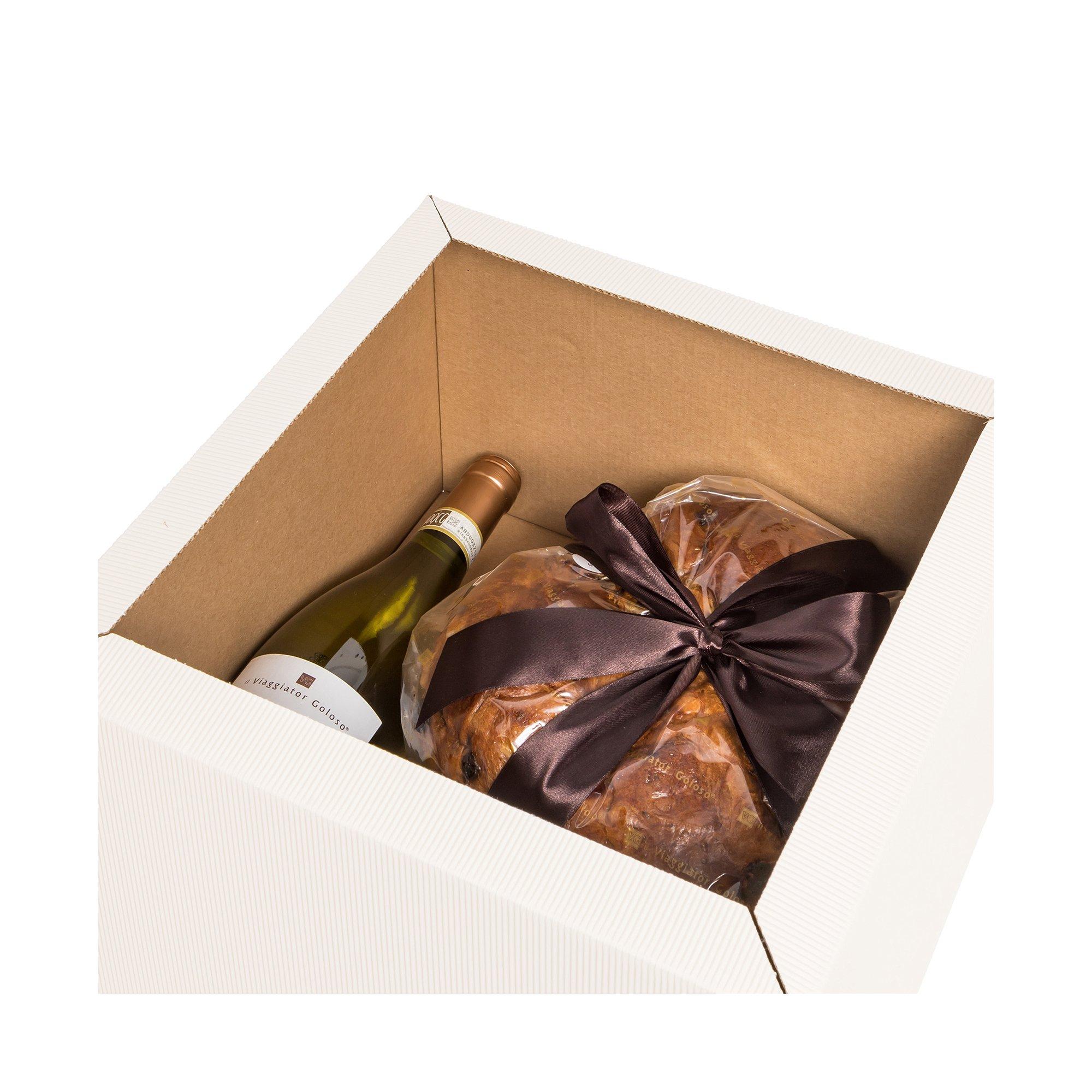 il Viaggiator Goloso Panettone avec Moscato d'Asti Coffret   