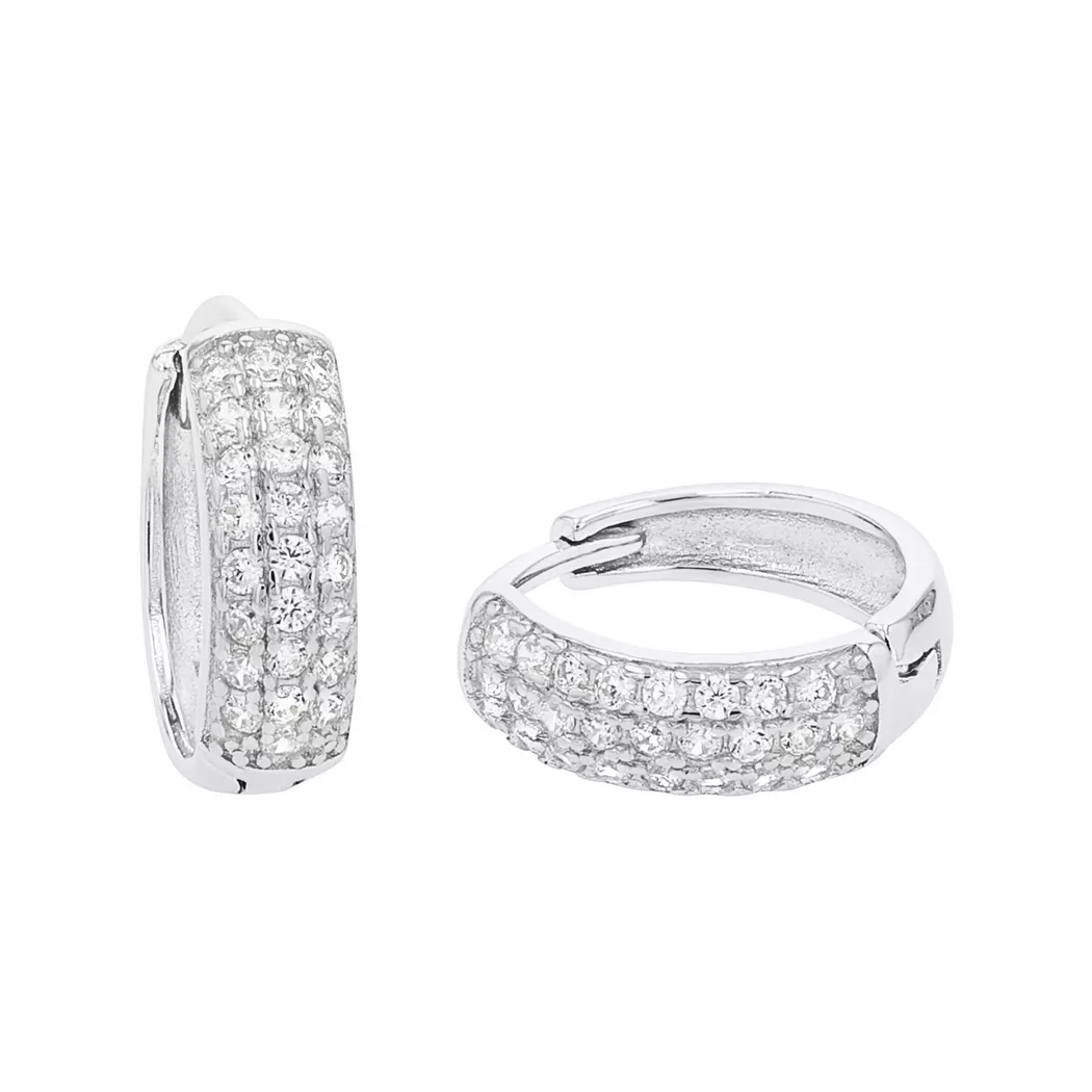 Paar Creolen AMOR "2026224", silber (silberfarben), Ohrringe, Damen, 42mm, Silber 925 (Sterlingsilber) 10