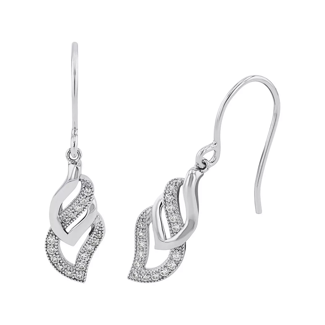 Paar Ohrstecker AMOR "9062133", bunt (silberfarben, weiß, kristallweiß), Ohrringe, Damen, 3mm, Silber 925 (Sterlingsilber), Made in Germany - mit Zirkonia (synth.) 5