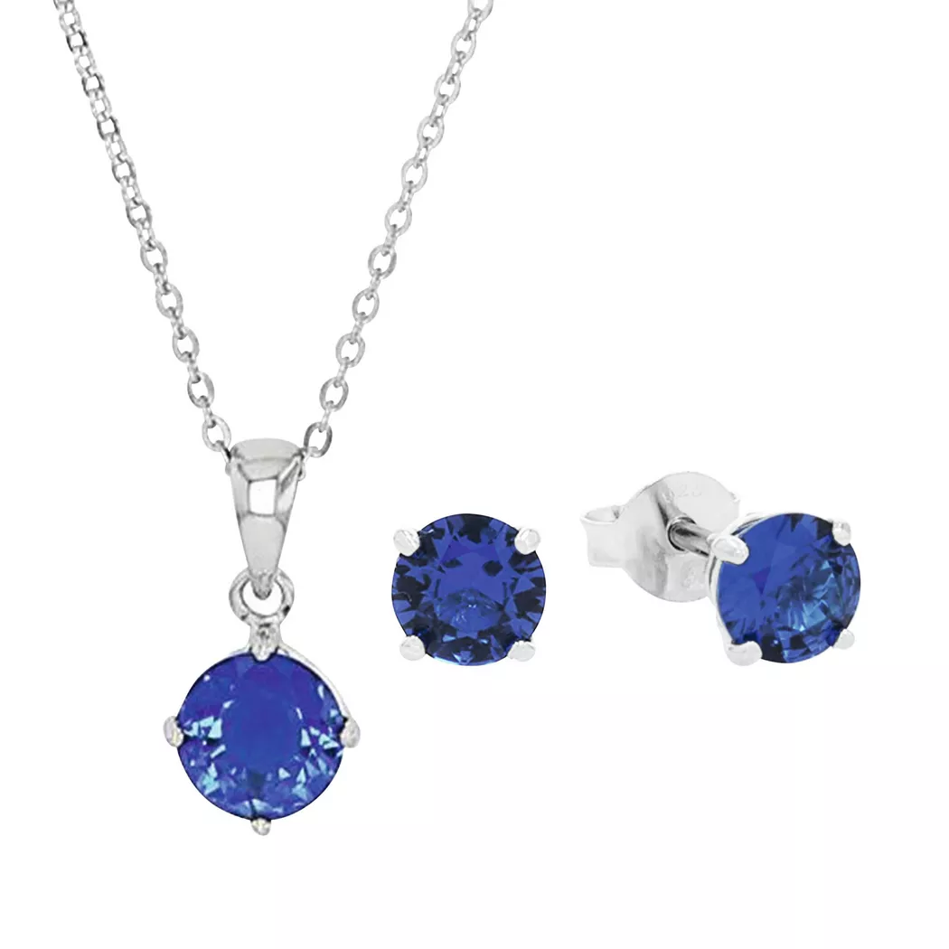 Amor - Set Collier/Ohrschmuck, 60 cm, Silber