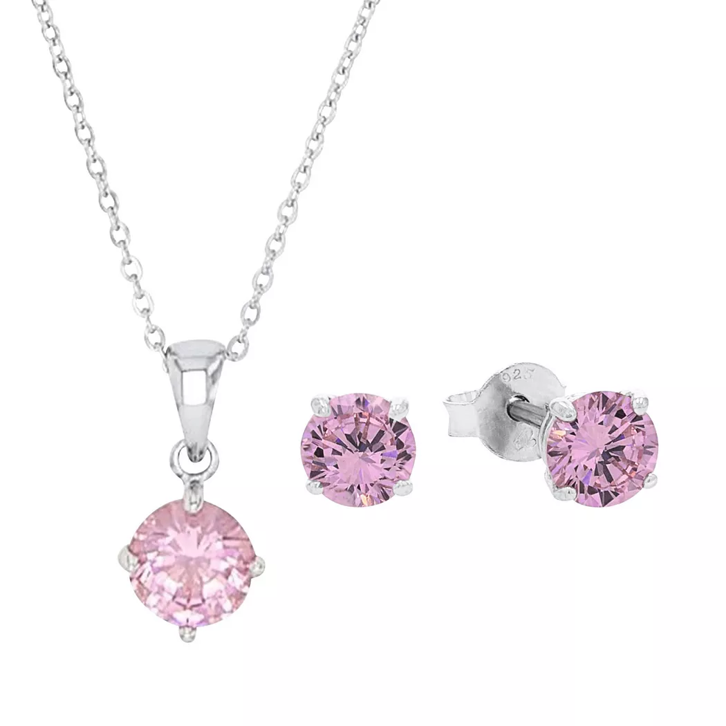 Amor - Set Collier/Ohrschmuck, 50 CM, Silber 2