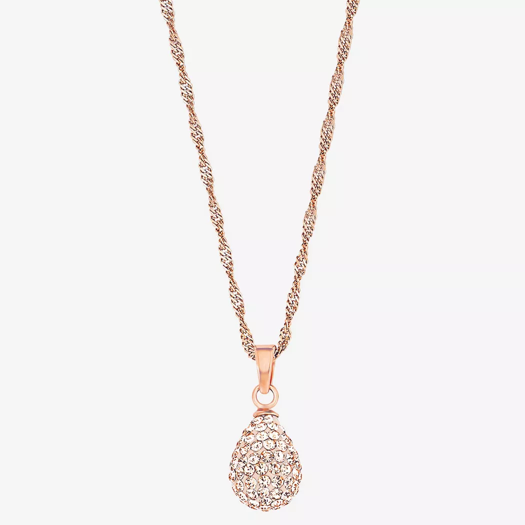 Amor - Halskette mit Anhänger, 50 CM, Roségold 3