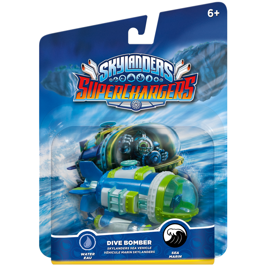 Skylanders Superchargers Single Character Vehicles Dive Bomber, PS4, PS3, Xbox One, Xbox 360, Wii U, Wii, 3DS, PC, de/fr/it/en