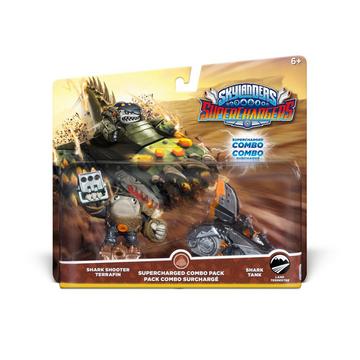 Skylanders Superchargers Dual Pack 1 Shark Shooter Terrafin, Shark Tank, PS4, PS3, Xbox One, Xbox 360, Wii U, Wii, 3DS, PC, de/fr/it/en