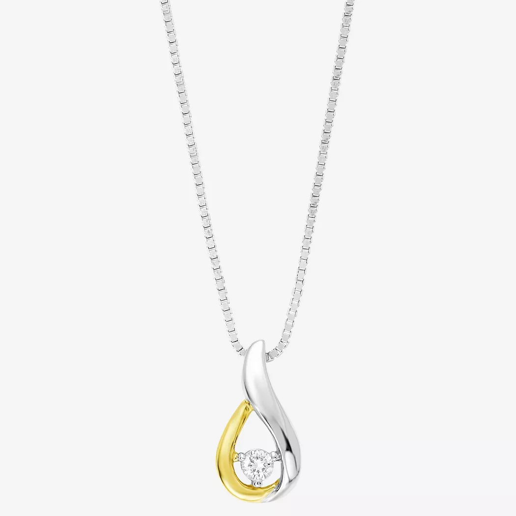 Amor - Halskette mit Anhänger, 50 CM, Gelbgold