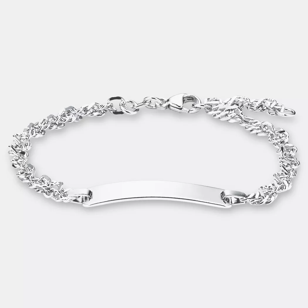 Armband AMOR "Herzen", silber (silberfarben), Armbänder, Damen, 19cm, Silber 925 (Sterlingsilber), Armband 2