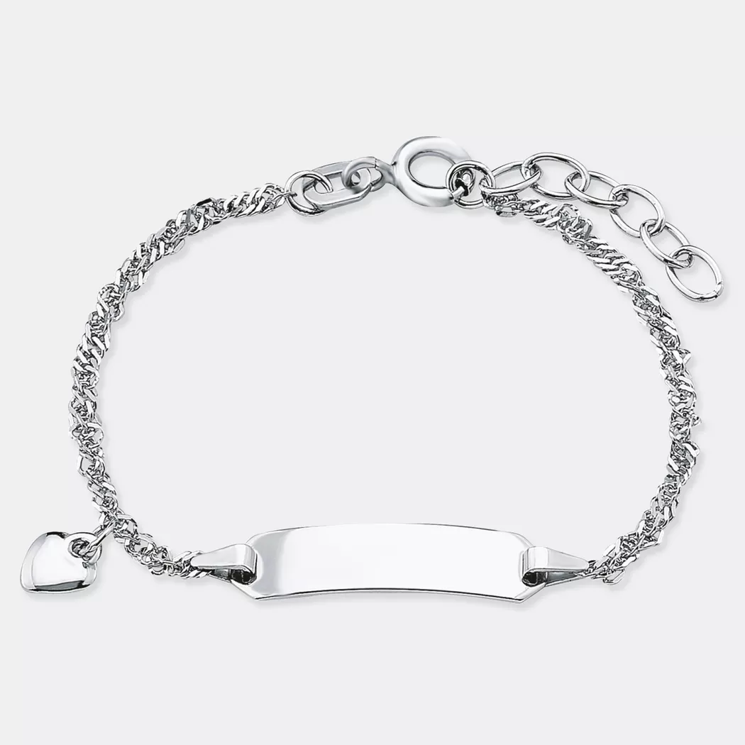 Armband AMOR "9328475", silber (silberfarben), Armbänder, Mädchen, 14cm, Silber 925 (Sterlingsilber), Armband