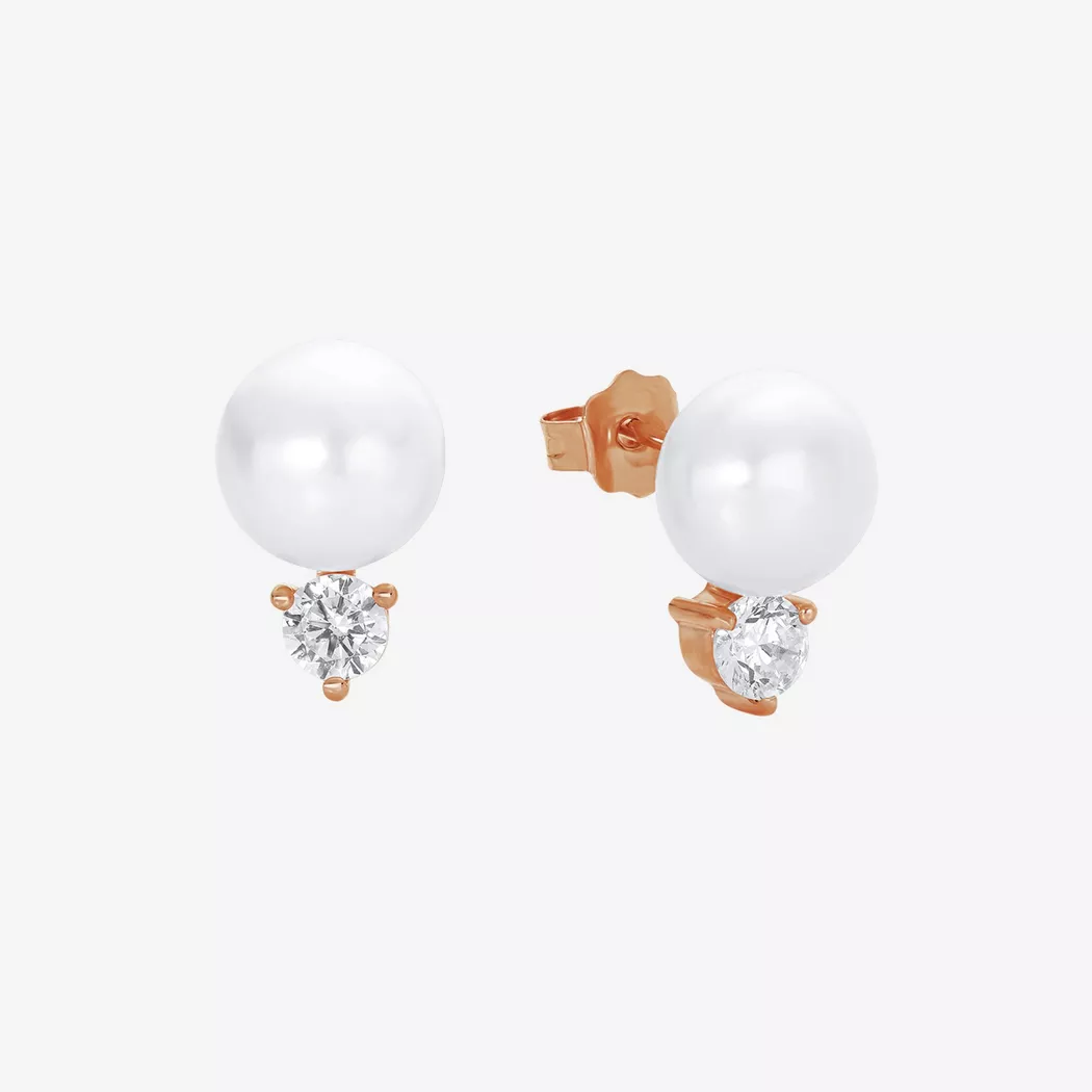 Amor - Ohrstecker, One Size, Roségold 6