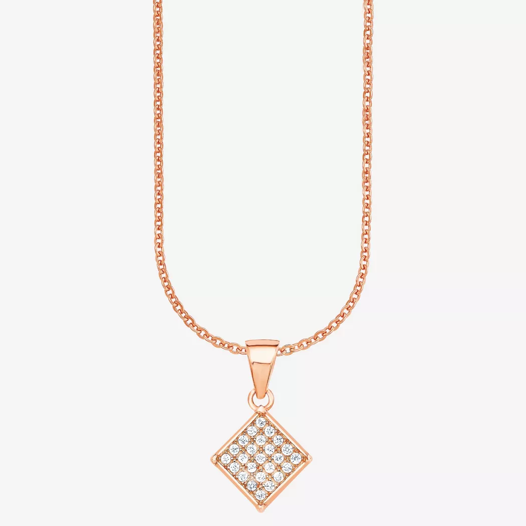 Amor - Halskette mit Anhänger, 50 CM, Roségold 2