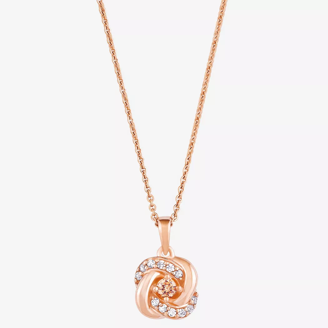 Kette und Anhänger Set AMOR "Lebensbaum/Taube", rosa (silber, 925, roségoldfarben, kristallweiß), Schmuck_Sets, Damen, Silber 925 (Sterlingsilber), mit Zirkonia (synth.) 3