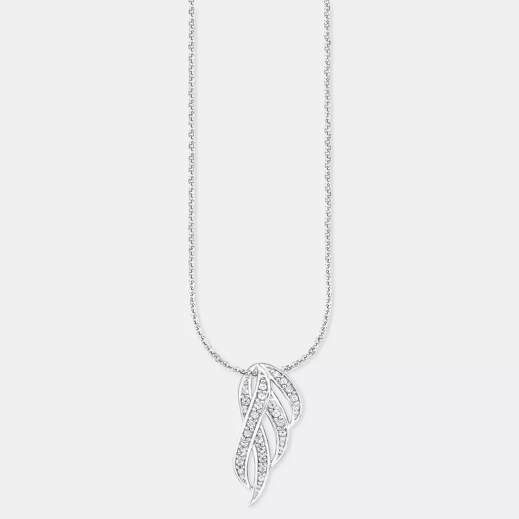 Kette mit Anhänger AMOR "Baum", silber (silber, 925), Halsketten, Damen, Silber 925 (Sterlingsilber), L: 45 B: 1mm, mit Zirkonia (synth.), B:1mm 8