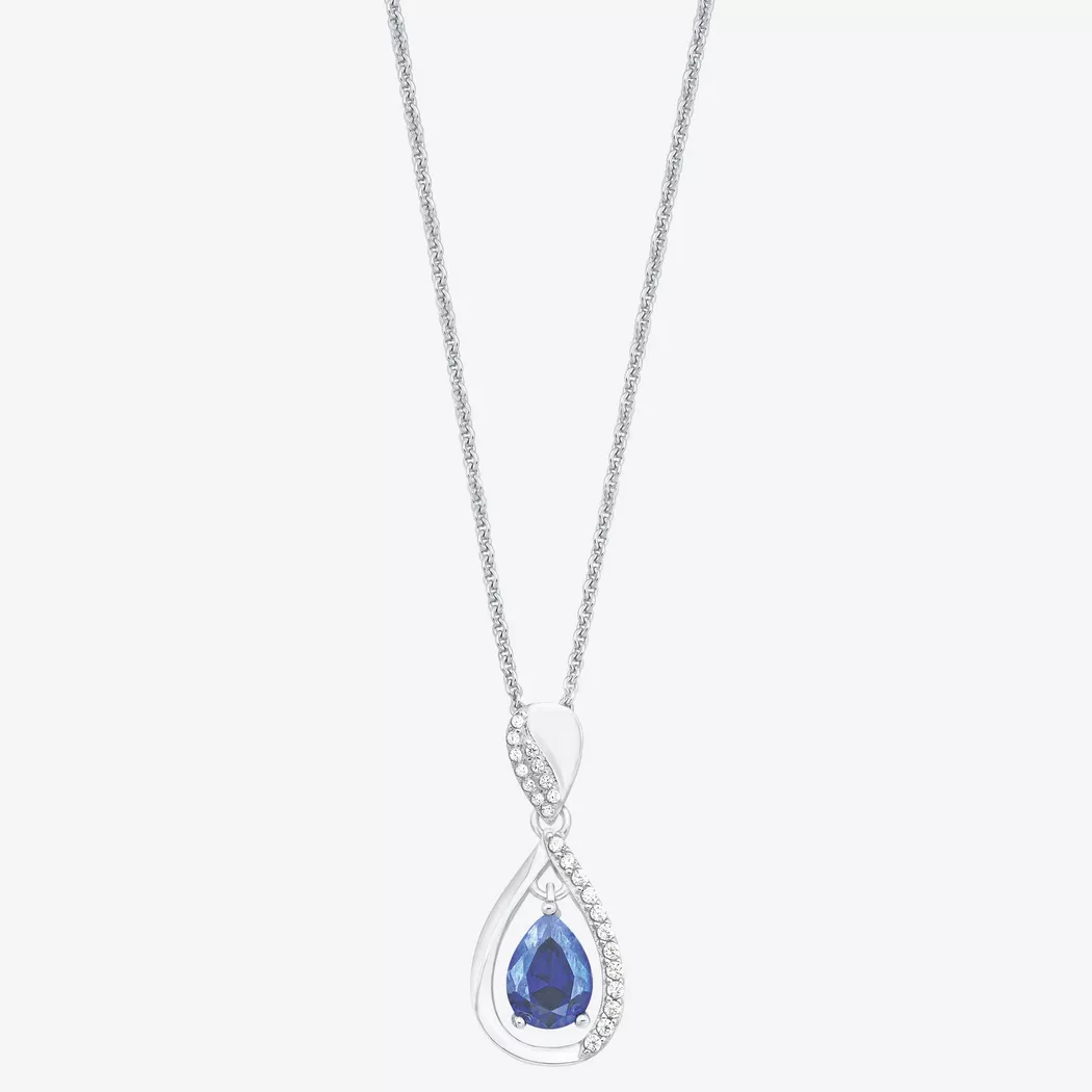 Kette mit Anhänger AMOR "Infinity / Unendlichkeitsschleife", silber (silber, 925), Halsketten, Damen, Silber 925 (Sterlingsilber), L: 45 B: 1mm, mit Zirkonia (synth.), B:1mm 9