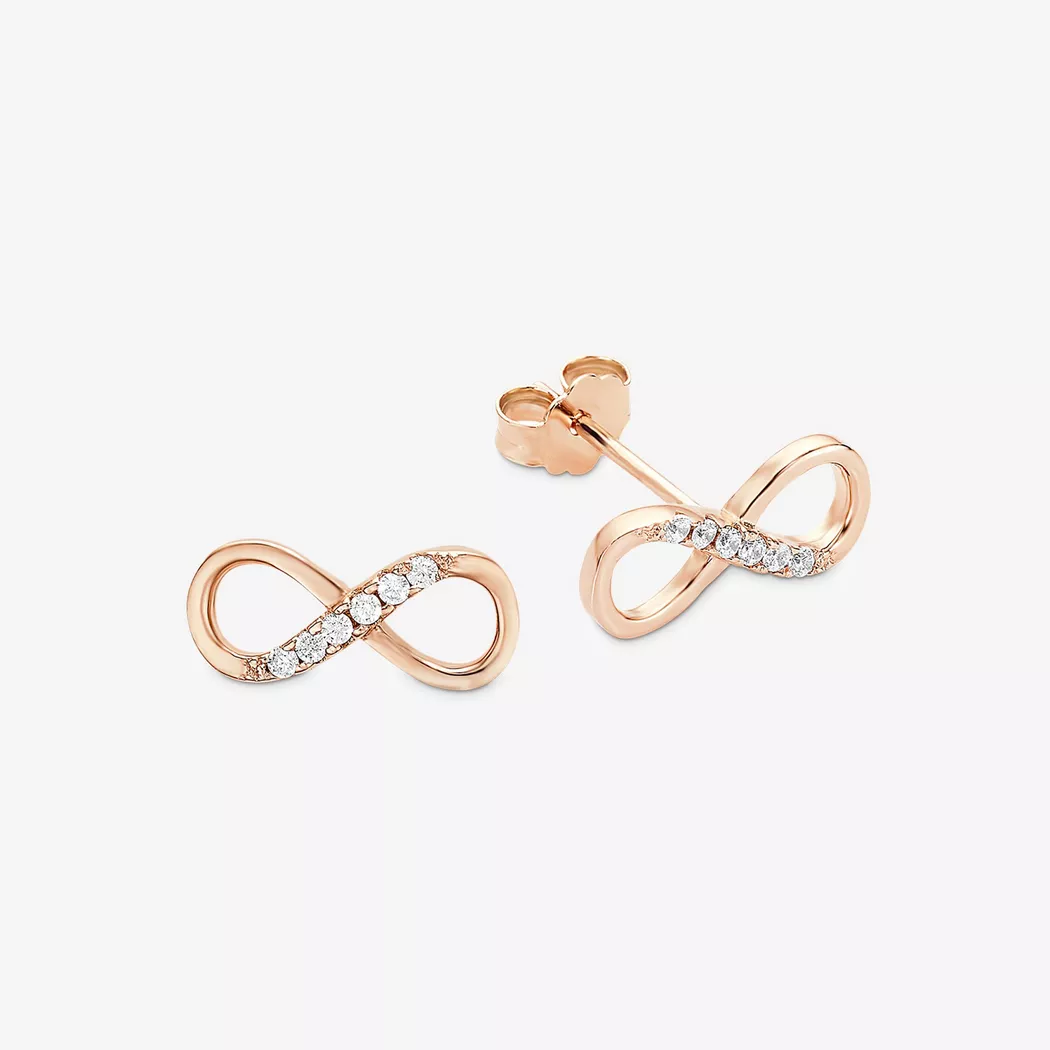 Amor - Ohrstecker, One Size, Roségold