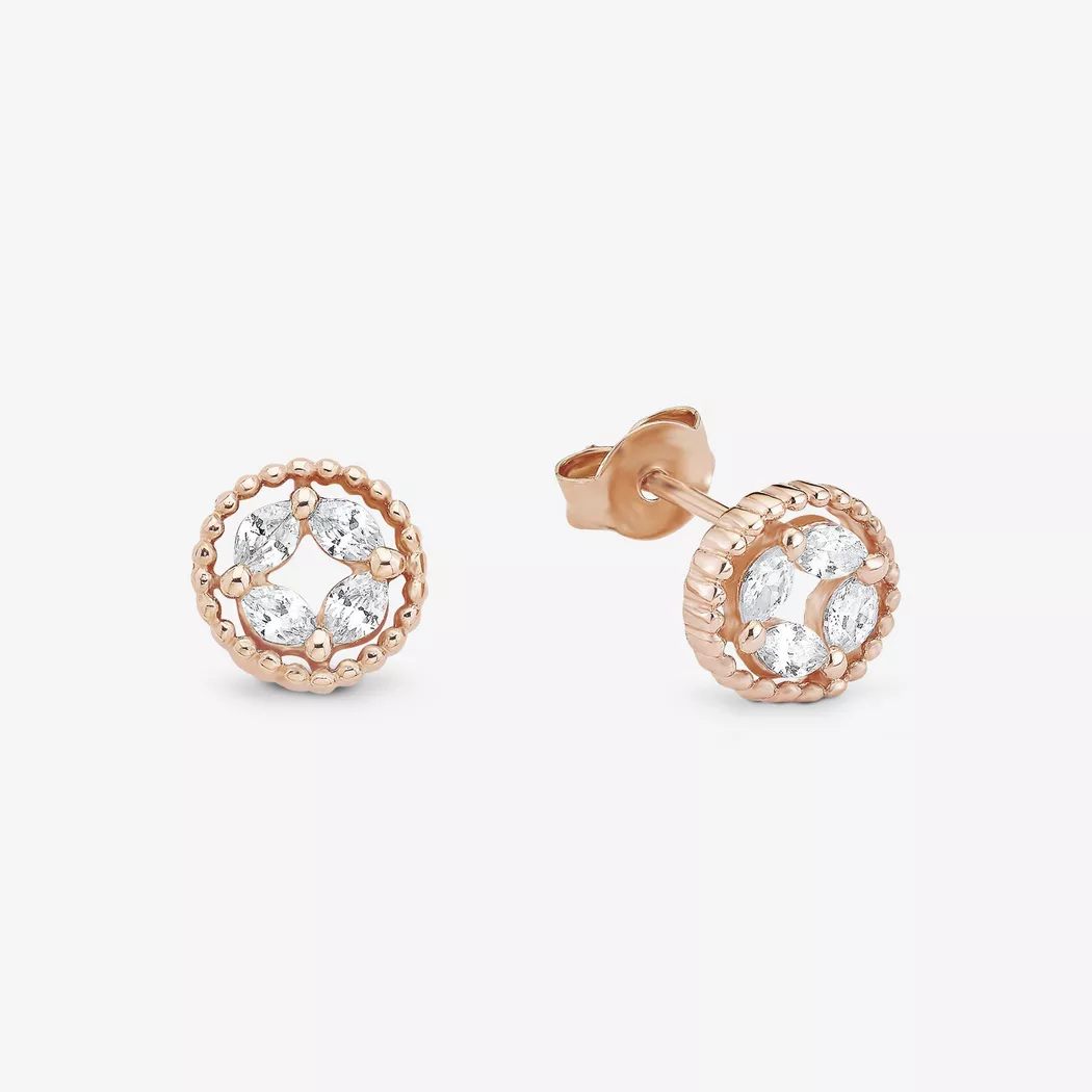 Amor - Ohrstecker, One Size, Roségold 2