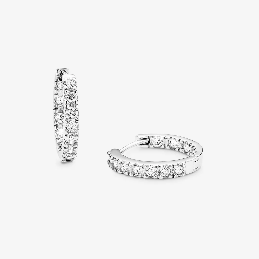Paar Creolen AMOR "2026224", silber (silberfarben), Ohrringe, Damen, 42mm, Silber 925 (Sterlingsilber) 3