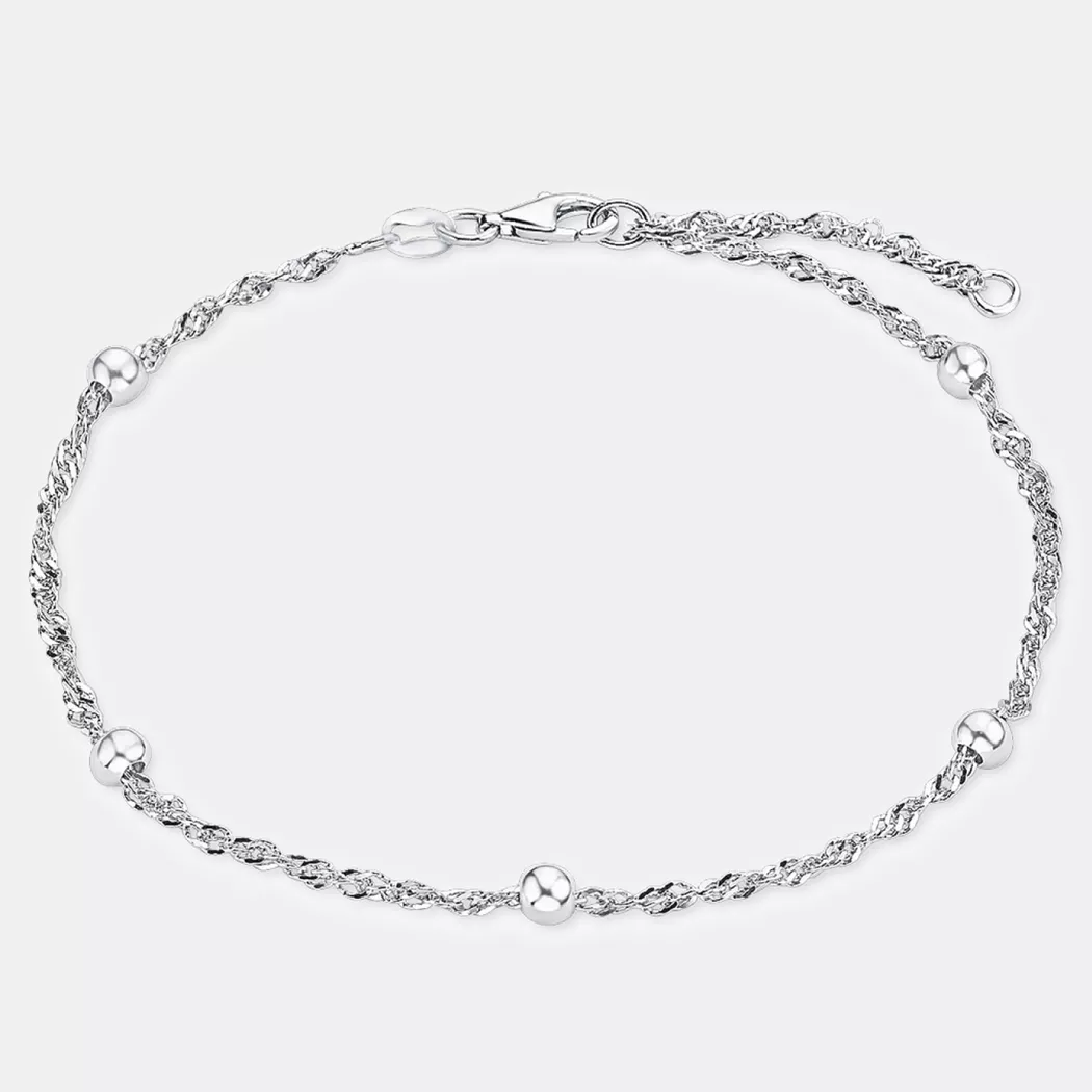 Fußkette AMOR "2017449", silber (silberfarben), Fußketten, Damen, Silber 925 (Sterlingsilber), Made in Germany 2
