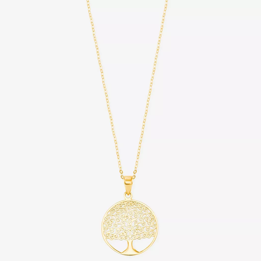 Amor - Halskette mit Anhänger, 45cm, Gelbgold 2