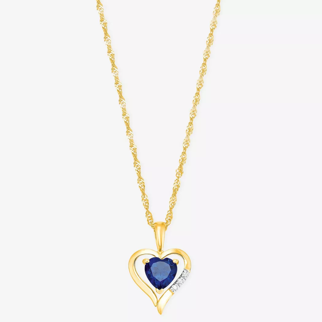Amor - Halskette mit Anhänger, 45cm, Gelbgold