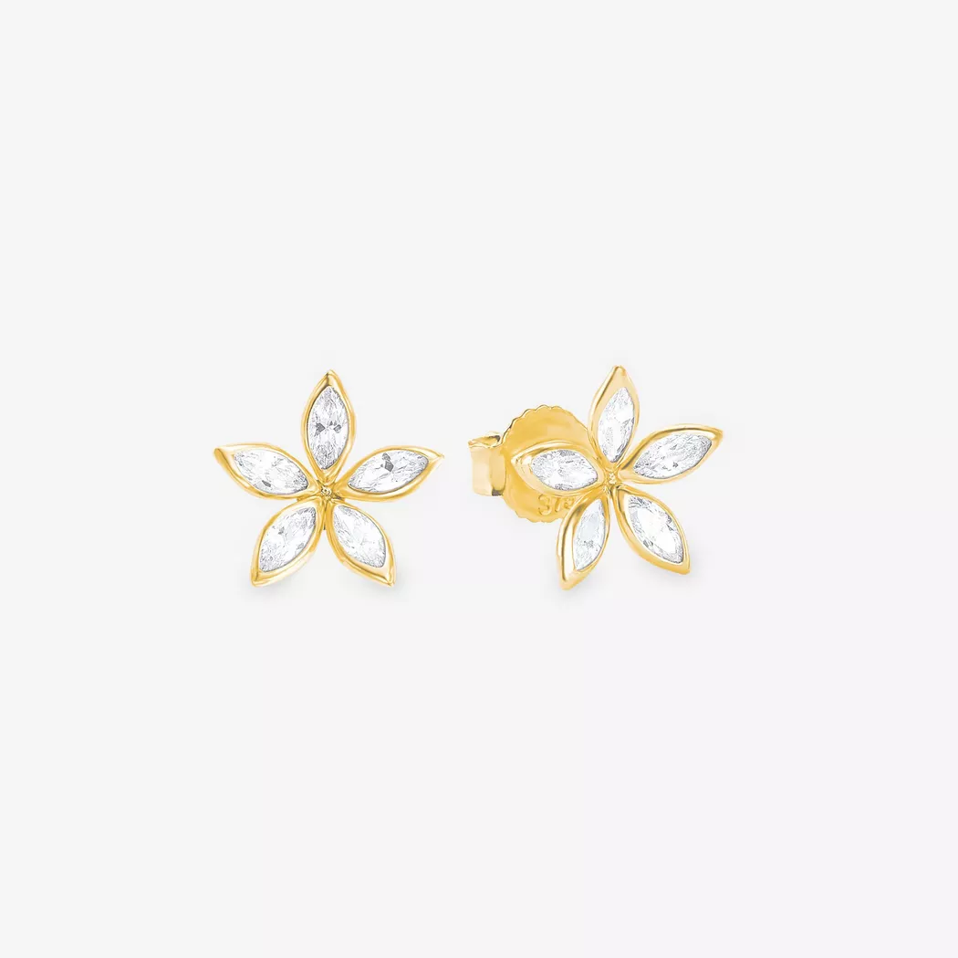 Amor Kids Floral Gold Earrings 5