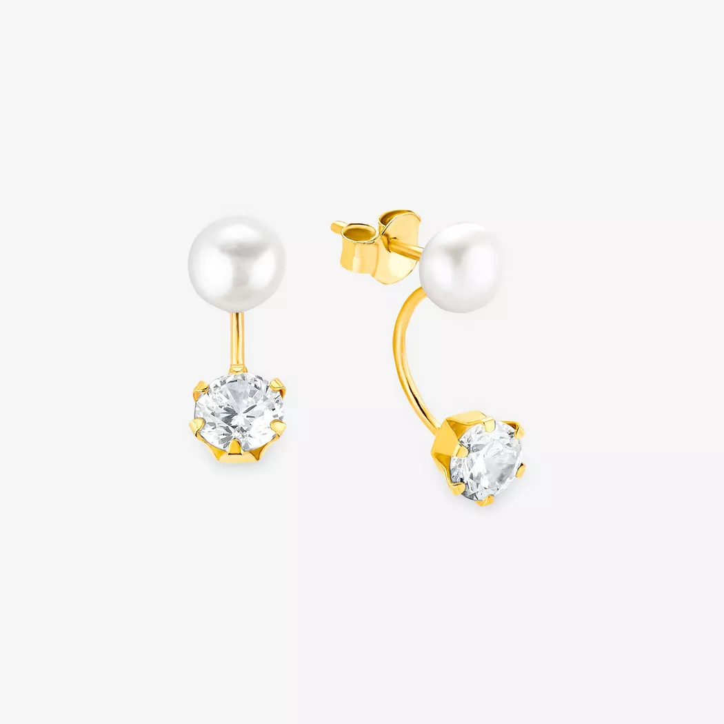 Amor Kids Floral Gold Earrings 2